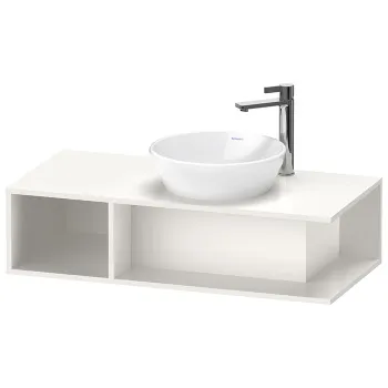 Duravit D-Neo Тумбочка подвесная компакт, 260x1000x480 мм, 1 открытое отделение на левой стороне, цвет: белый высокоглянцевый