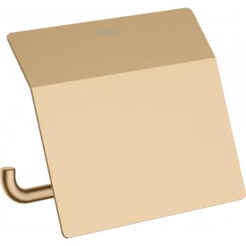 Держатель туалетной бумаги с крышкой hansgrohe AddStoris 41753140 шлифованная бронза