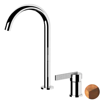 Смеситель для раковины Daniel Club ANC655L64 медь состаренная