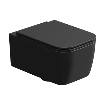 Чаша подвесного унитаза GSG Ceramic Design Brio BRWCSO003 черный матовый