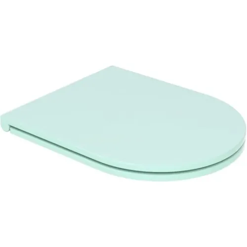 Крышка с сиденьем для подвесного унитаза GSG Ceramic Design Like LKCOPRSLTICR025 с микролифтом - бирюзовый матовый