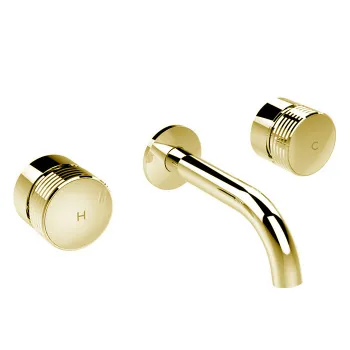 Смеситель для раковины Fima Carlo Frattini Texture Collection F5601/5HOR золото