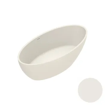 Ванна из искусственного камня 165×80 h52 Catalano Vasche Solid со слив-переливом Lino satinato 7239010030