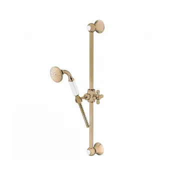 Душевая стойка Gattoni Pd 60 с лейкой CLASSIC и шлангом, бронза 1039/PDV0