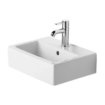 Duravit Vero Раковина  для рук шлиф., с перел., с 1 отв. под смес., включая крепление, 450x350мм, Цвет: Белый