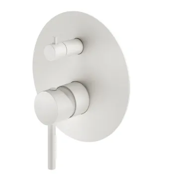 Смеситель для душа Plumberia Selection Ixo 2-3 вых.с мех. девиатор, использ.с Box INT9036, накл.d.170mm нерж.сталь, бел.мат., XO1901BO