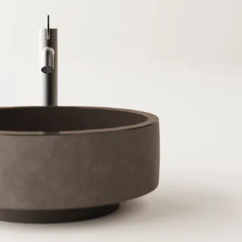 Раковина Agape Cenote ;42х18.2, для установки на столешницу, без отв., Dark clay ACER0420TSST