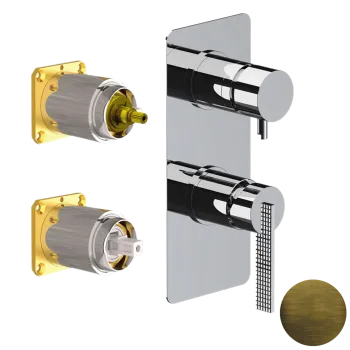 Смеситель для душа Daniel Club ANC612D3KBOM латунь матовая состаренная