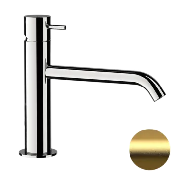 Смеситель для раковины Daniel Tokyo TK606XNDP золото брашированное