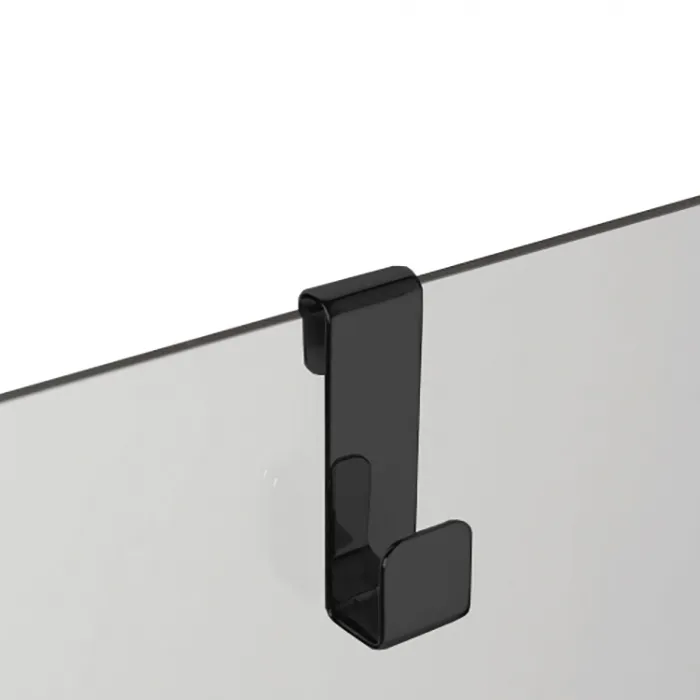 3SC APPY Крючок навесной на стекло, одинарный, цвет: черный матовый APPY1NO