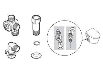 Запорный клапан для электронного унитаза Toto HH20136VR