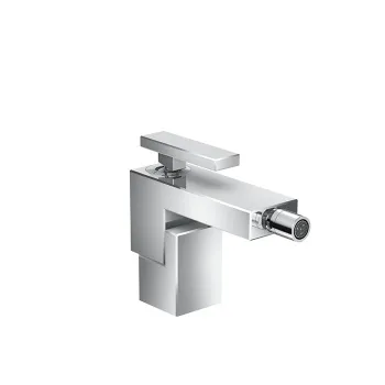 Axor Edge Смеситель для биде, на 1 отв., с донным клапаном push/open, излив 149мм, цвет: хром 462100