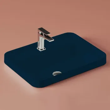 Раковина Artceram Fuori Scala 60х45, встраиваемая, с 1 отв.под смеситель,без перелива, notte TFL034 36 00