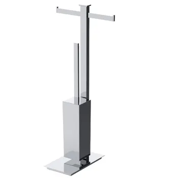 Стойка с аксессуарами Colombo Units 83см туалетный ёршик, Держатель для туалетной бумаги., хром B9108.CR