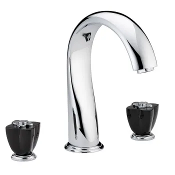Смеситель на борт ванны THG Petale De Cristal Noir U6D-A02-25SG хром