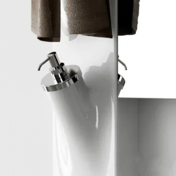 Дозатор для жидкого мыла Artceram Sotto Up подвесной, белый/хром ACA027 bi/cr