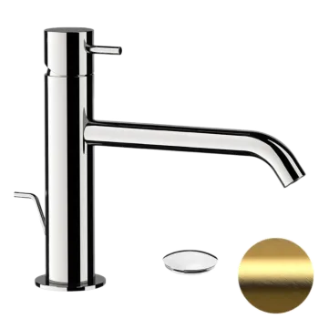 Смеситель для раковины Daniel Tokyo TK605XDP золото брашированное