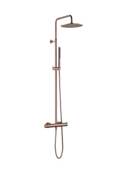 Душевая стойка для душа с термостатом Benesque Lumiere 20010306 бронза брашированная