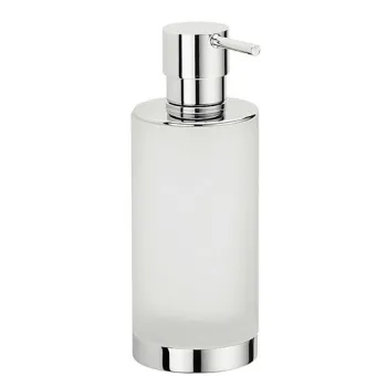 Дозатор для жидкого мыла Colombo Nordic настольный, хром/матовое стекло B9324.CR-VAN