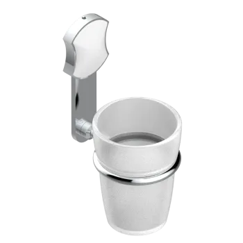 Стакан THG Infini Porcelaine Blanche U2D-A02-536 хром