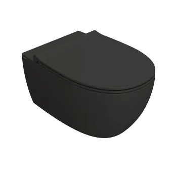 Чаша подвесного унитаза Globo 4ALL MDS03.SK с системой скрытого крепежа, Smoke