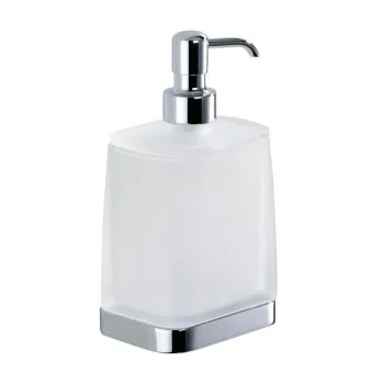 Дозатор для жидкого мыла Colombo Time настольный, хром/матовое стекло W4280.CR-VAN