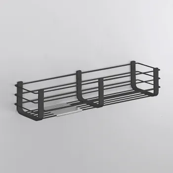 Двойная полка Colombo Complimenti 44x11см черный матовый B9633.NM