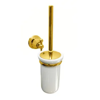 Ершик для унитаза подвесной Nicolazzi Teide золото/белый 1490GO05