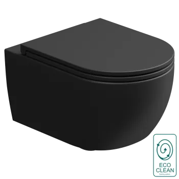Чаша подвесного унитаза GSG Ceramic Design Like LKWCSOEC003 черный матовый