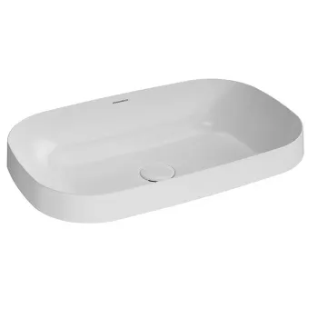 Раковина MAGICA Kerama Marazzi встраиваемая сверху 65,5x42x6, без отв. под смеситель, без перелива, белая глянцевая MA.wbi.65