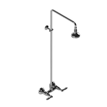 Душевой комплект Stella Italica Leve 3283/301/314A-90: смеситель, штанга+верхний душ 90 хром IL 02410 CR00