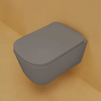 Унитаз подвесной Kerasan Tribeca 55 511489 c креплением WB9N, Ferro matt