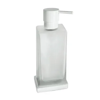 Дозатор для жидкого мыла настольный Colombo Look белый матовый/матовое стекло B9317.BM-VAN