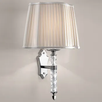 Светильник настенный с абажуром Devon&Devon Moonlight хром DEMOONCR