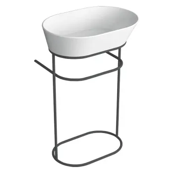 Консоль под раковину напольная Simas Wave WASA02 nero matt 50х75 см черный