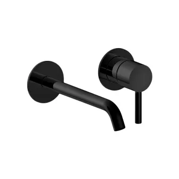 Смеситель для раковины Fantini Nostromo SMALL из стены наружная часть черный матовый 5013G913B