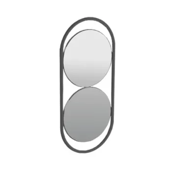 Зеркало для ванной Simas Wave WAS01 nero matt 30x70 см черный