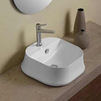 Раковина накладная Simas Sharp SH07bi*1 42 см белый