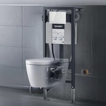 Подвесной унитаз Duravit Starck f Lite 650001012004310 (2510092000+612000012000310)