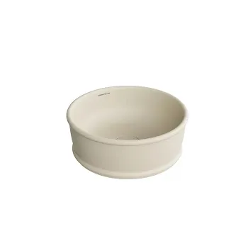 Раковина CIRCO накладная Kerama Marazzi 36x36x13 5, без отв. под смеситель, без перелива, песочный матовый CI.wb.36\SAN