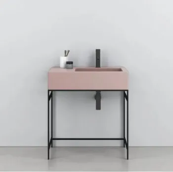 Раковина накладная Cielo I Narcisi NALAMSXSF CP 76 см левая розовый