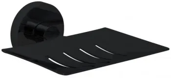 Мыльница Nofer плоская NIZA чёрная 16855.N