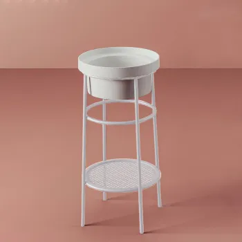 Металическая структура с раковиной Artceram FUORI SCALA 38хh83, без отв под смеситель, Fuori Scala 40, напольная, белый матовый TFL032 05 00