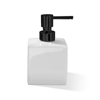 Дозатор для жидкого мыла Decor Walther DW 525 настольный, фарфор, белый/черный матовый 843953