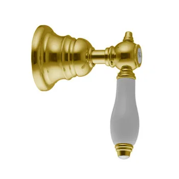 Запорный вентиль Fima Carlo Frattini Herend 1/2, черные ручки, золото F5413/1CNOR