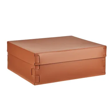 Коробка ADJ Snob 36x30xH13.5, коньяк/бордо 632144