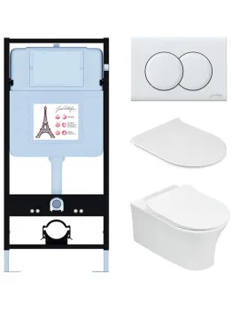 Унитаз c инсталляцией Jacob Delafon Aleo E21731RU-00