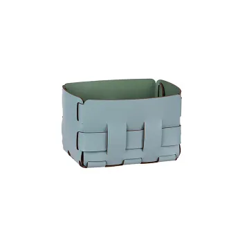 Корзинка ADJ Mini Bottega 12x19xH13, небесный/эвкалипт 1012.50/60