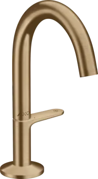 Смеситель для раковины Axor One 48010140 push-open, бронза