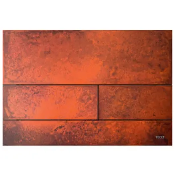 TECEsquare II. Панель смыва, металл, цвет Ржавая сталь